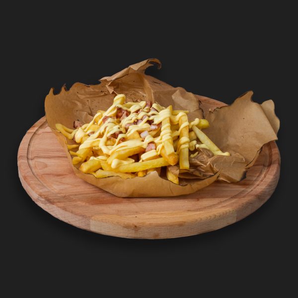 Фри с сыром и беконом